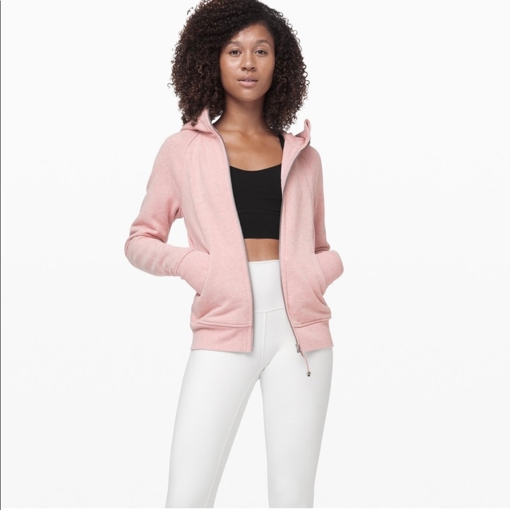 *NWT❗️Lululemon Heathered Pink Scuba Hoodie - Picture 1 of 10